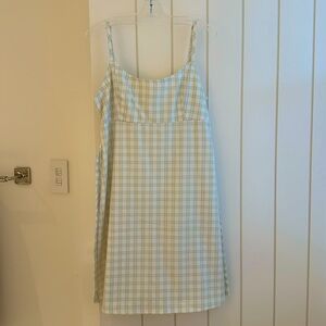 Brandy Melville green plaid dress